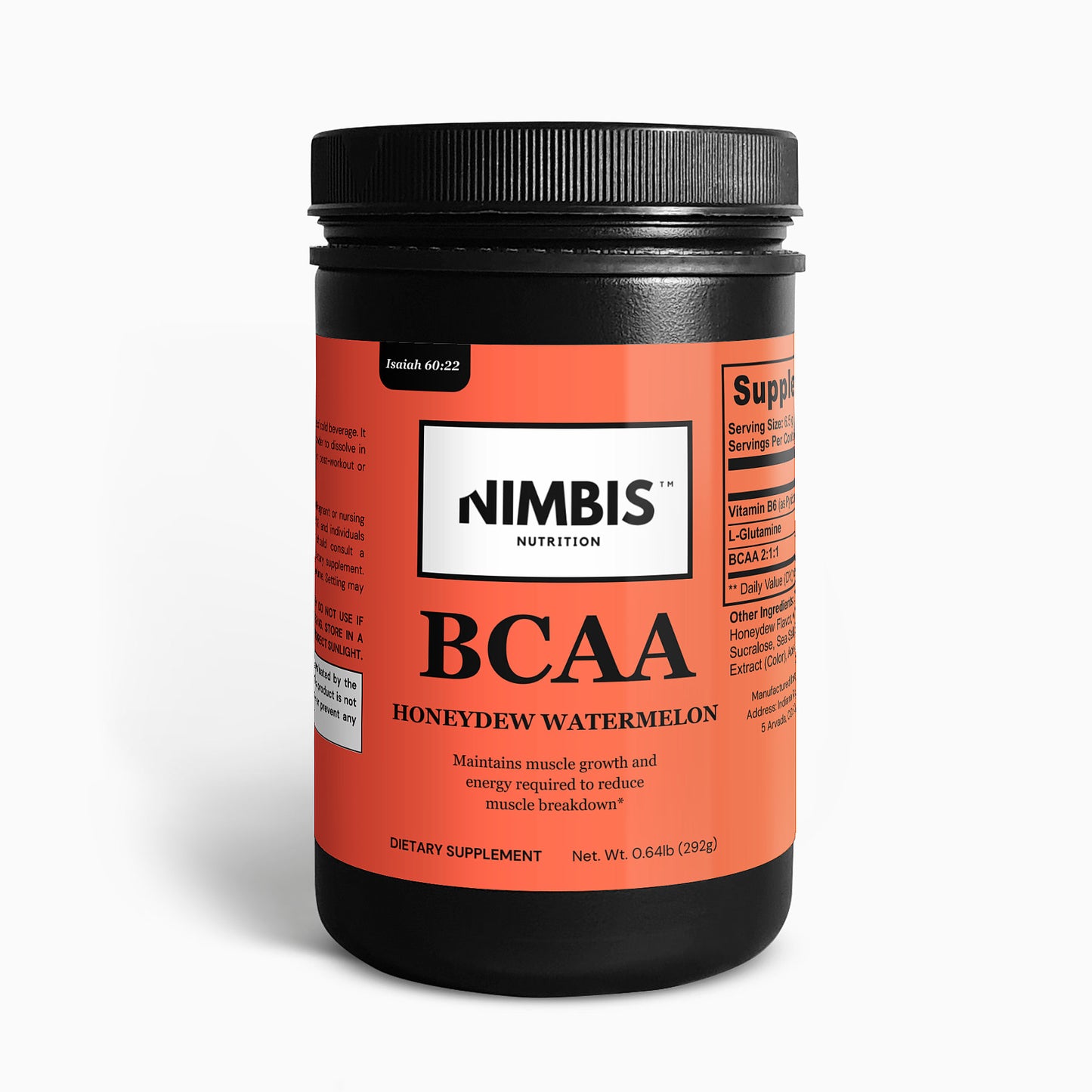 BCAA Post Workout Powder (Honeydew/Watermelon)